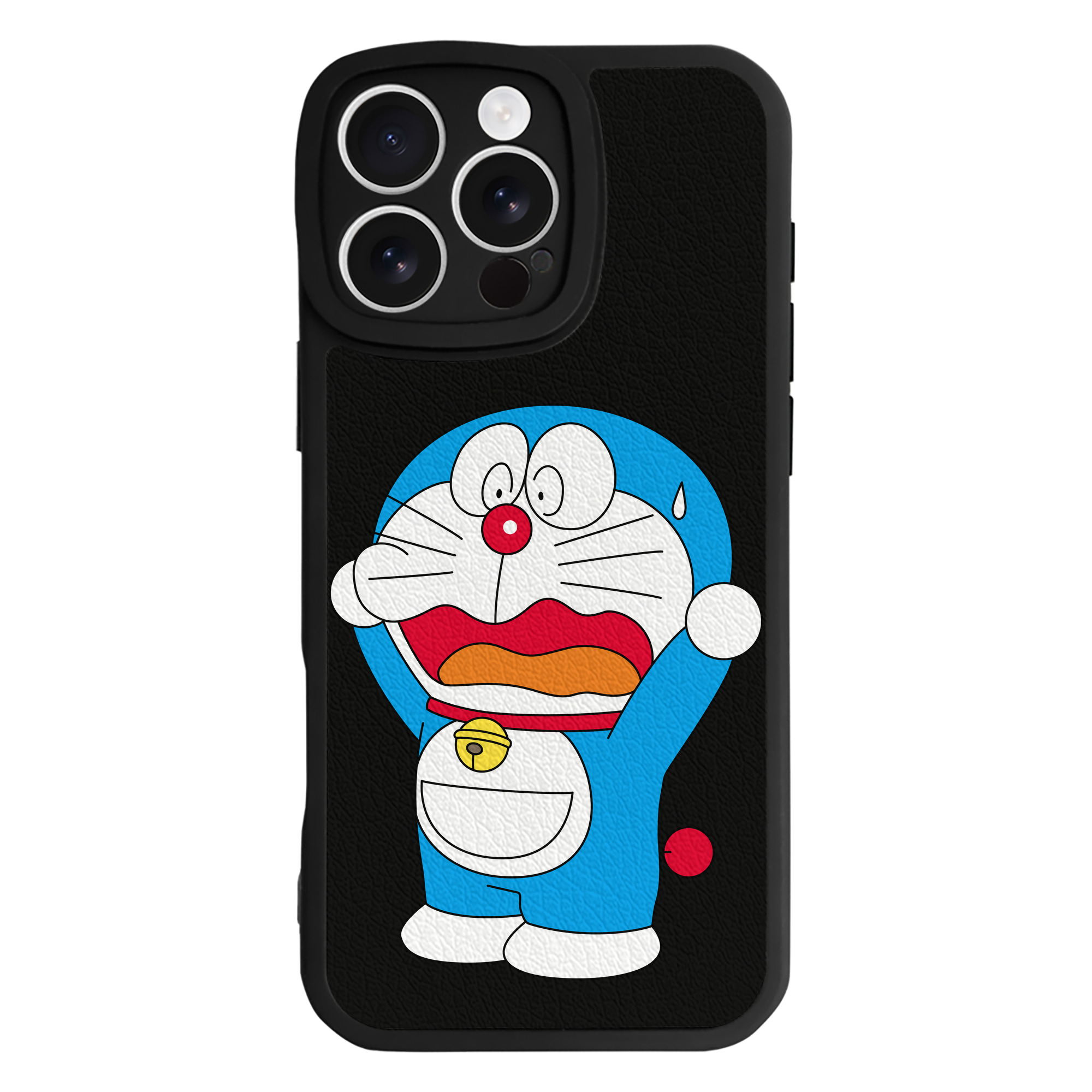 （画像用） ドラえもん Doraemon 【iPhone 16シリーズ対応】シリコンスマホケース（レザー調） 材質：シリコン